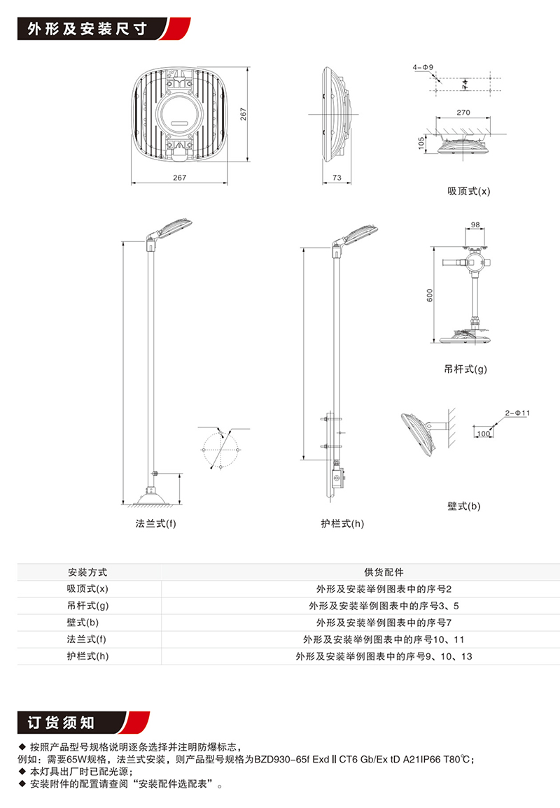 BZD930免维护照明防爆LED灯