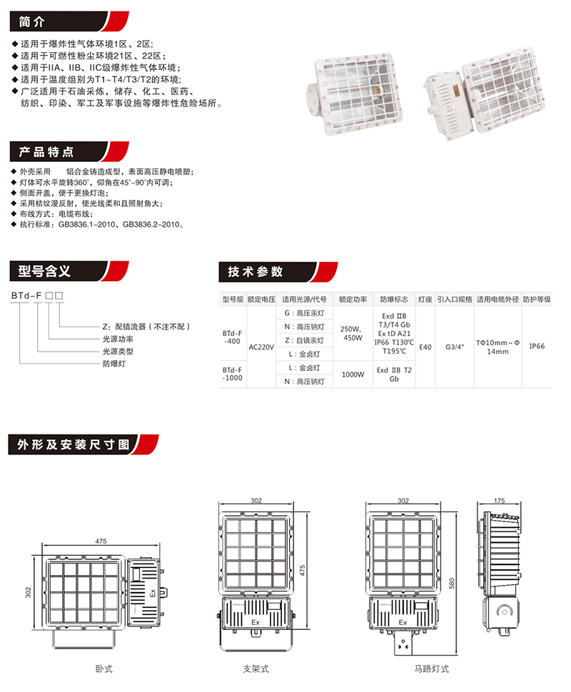 BTd-F防爆泛光灯