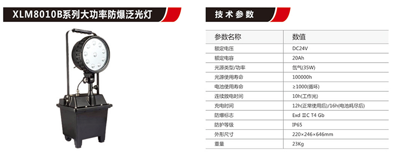 XLM8010B大功率防爆泛光灯