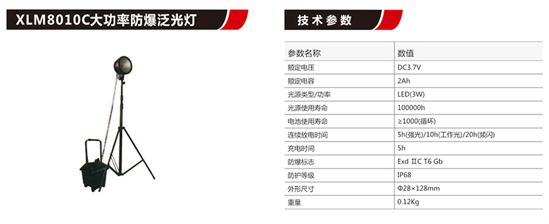 XLM8010C大功率防爆泛光灯