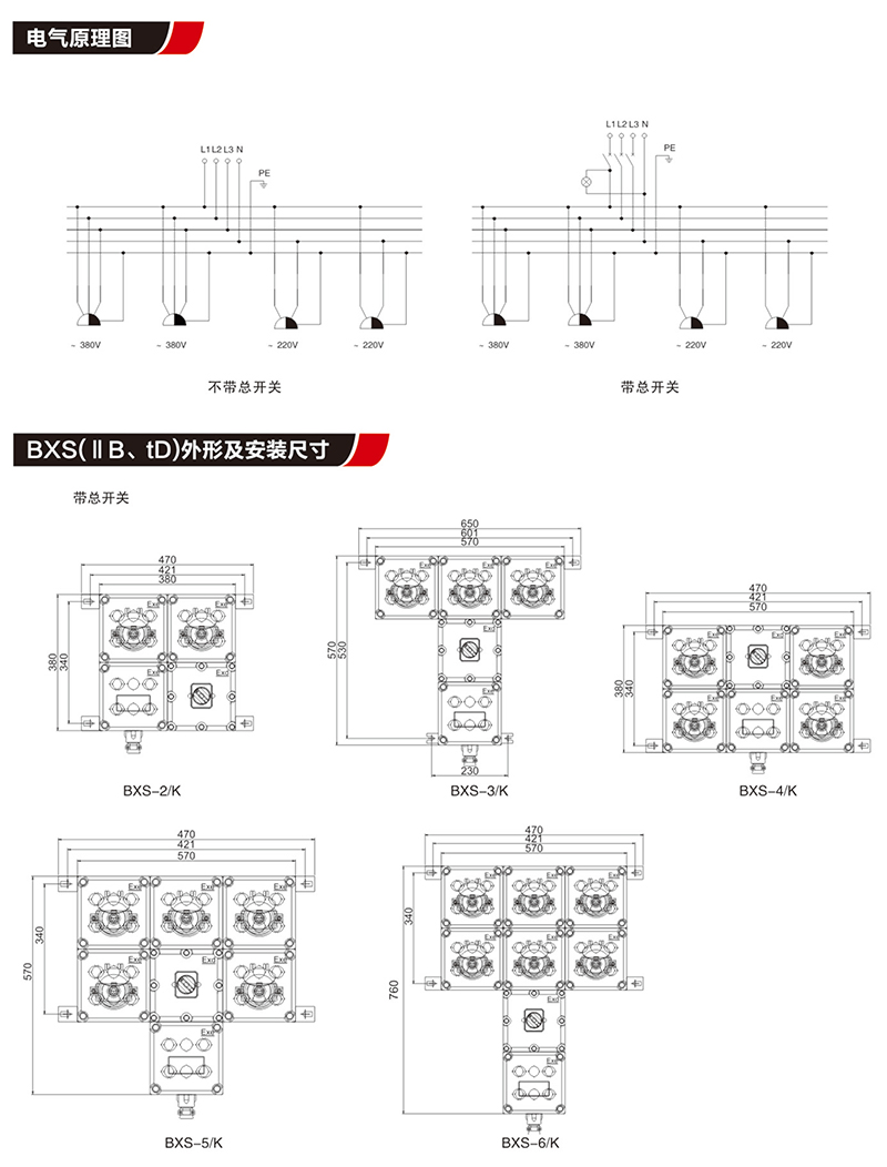 BXS防爆检修电源插座箱