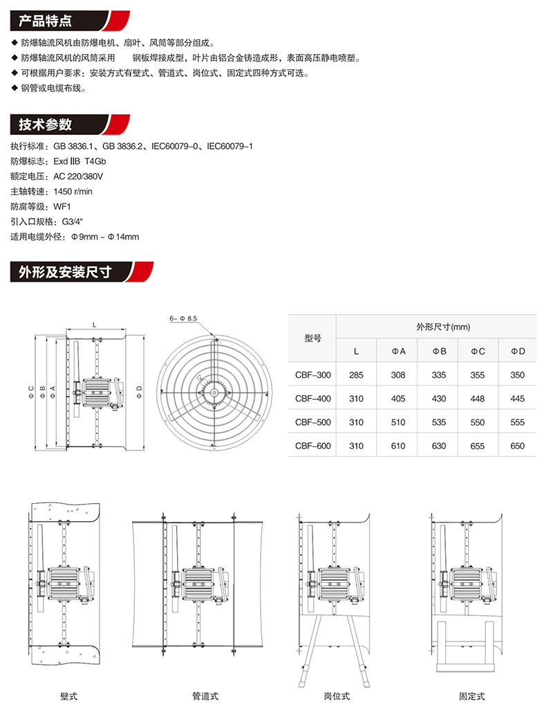 CBF防爆轴流风机