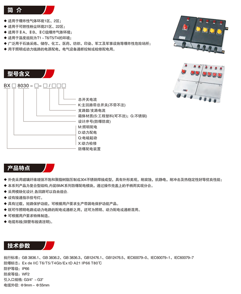 BX8030防爆防腐配电装置