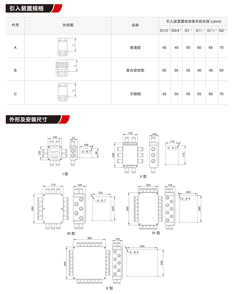 BJX8030防爆防腐接线箱